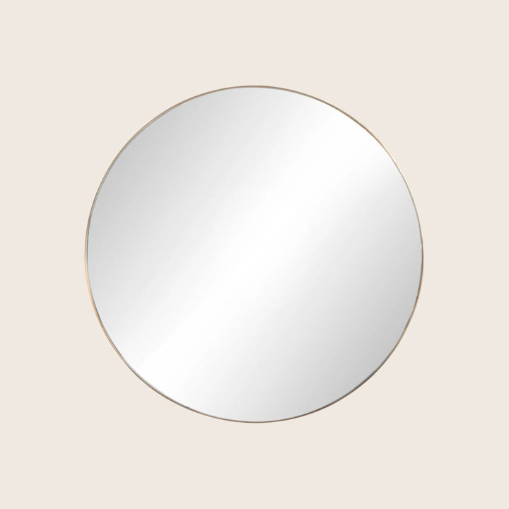 Georgina Round Mirror Polished Brass
