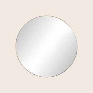 Georgina Round Mirror Polished Brass