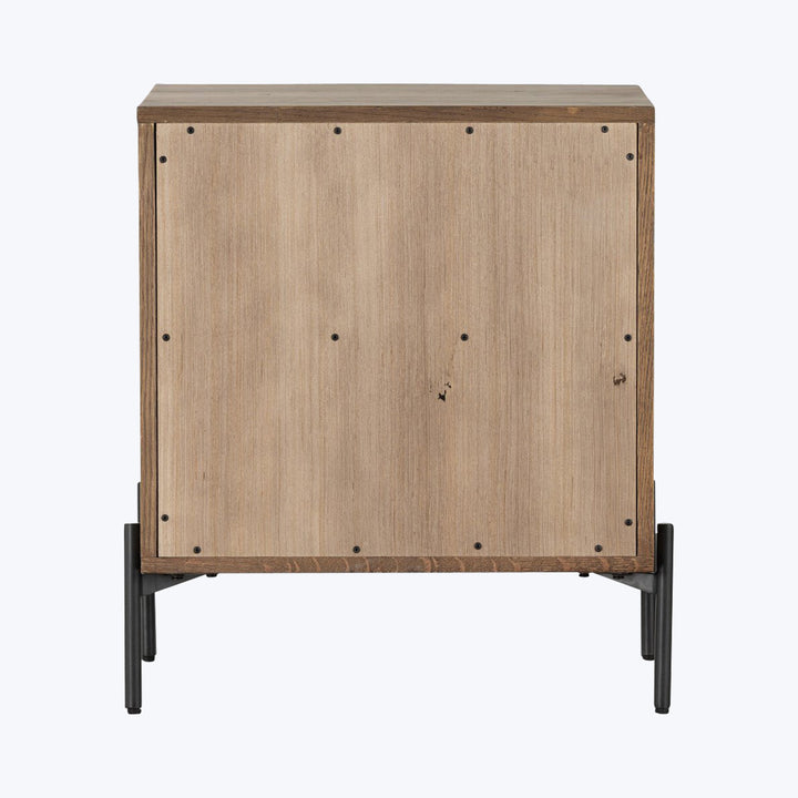 Eaton Nightstand Amber Oak Resin