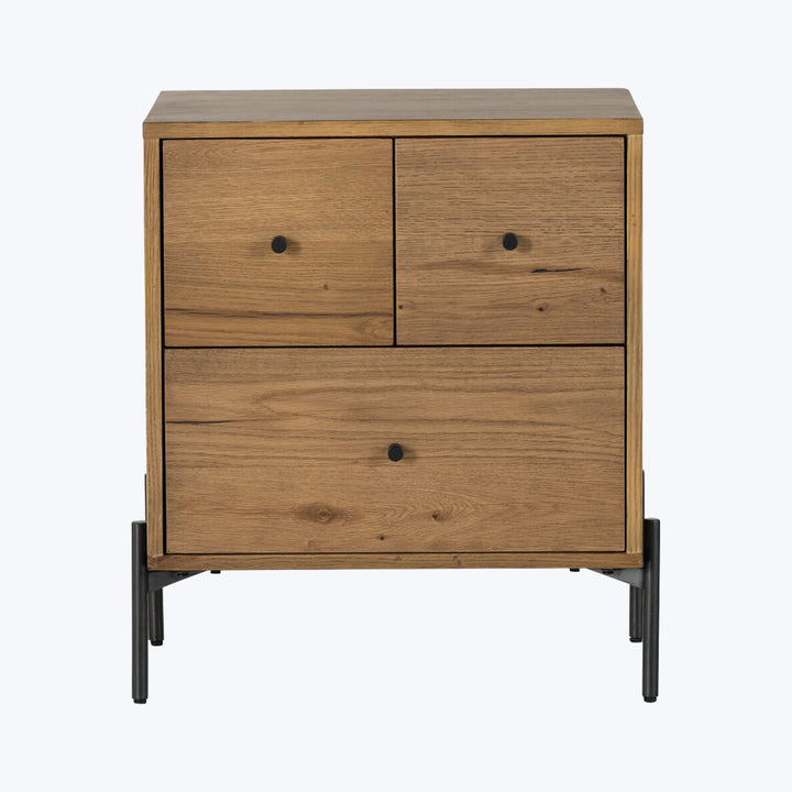 Eaton Nightstand Amber Oak Resin