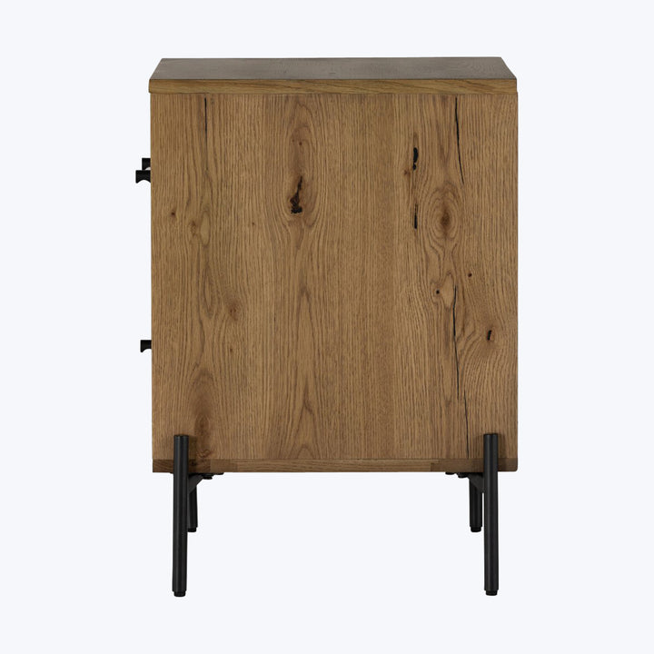 Eaton Nightstand Amber Oak Resin