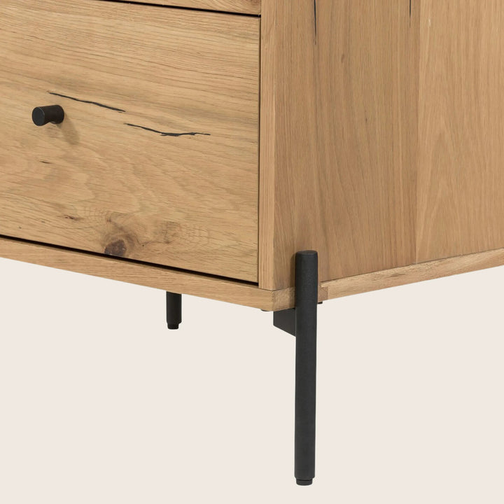 Eaton Nightstand Light Oak Resin