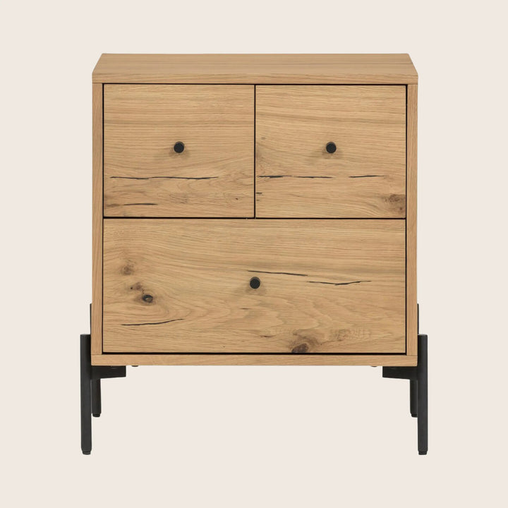 Eaton Nightstand Light Oak Resin