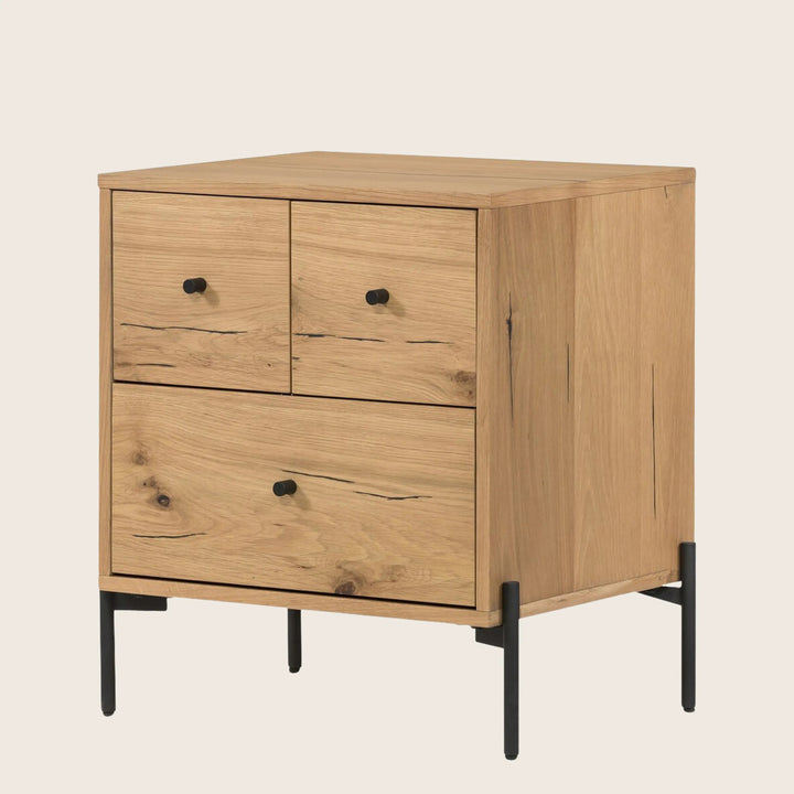 Eaton Nightstand Light Oak Resin