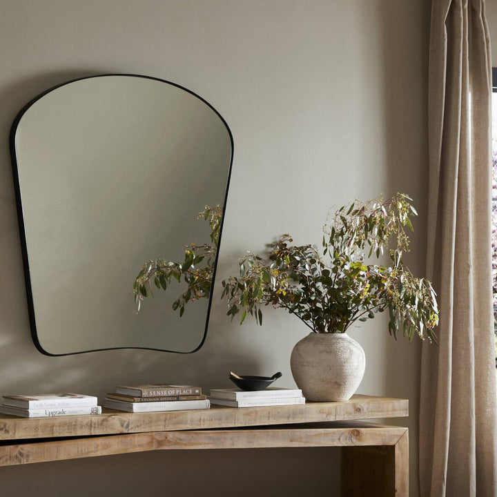 Merona Mantel Mirror Iron Matte Black