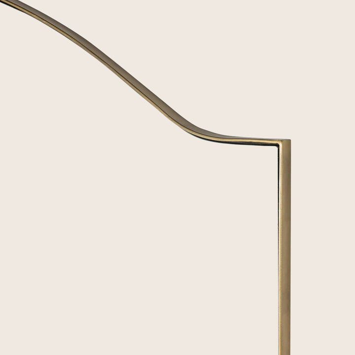 Jacques Floor Mirror Antique Brass