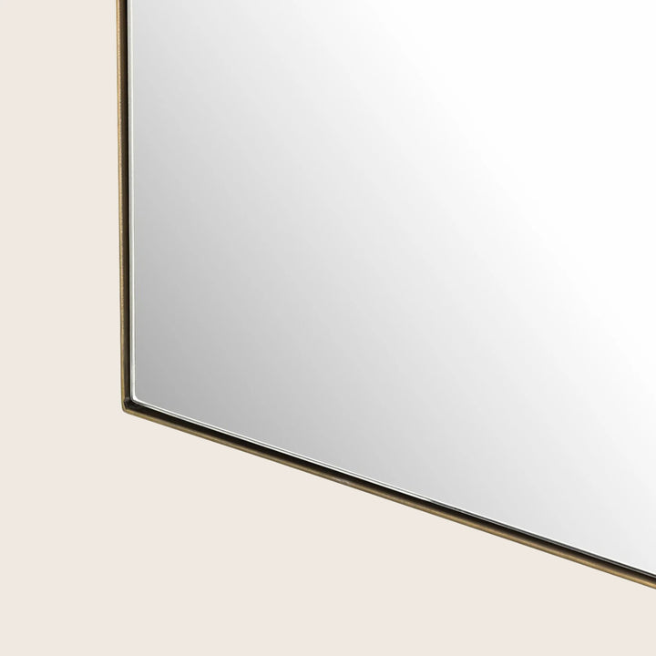 Jacques Floor Mirror Antique Brass