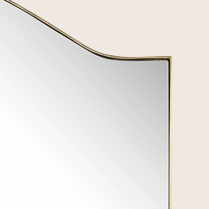Jacques Floor Mirror Antique Brass