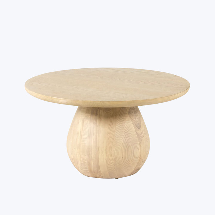 Merla Wood End Table Light Natural Ash Veneer / Short