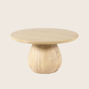 Merla Wood End Table Light Natural Ash Veneer / Short