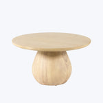 Merla Wood End Table Light Natural Ash Veneer / Short