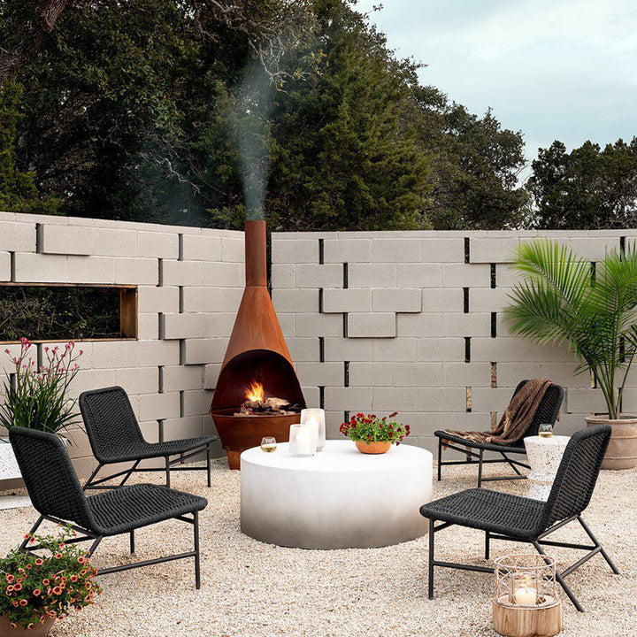 Ombre Concrete Coffee Table Slate Grey Ombre