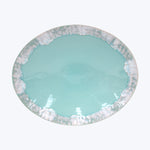 Taormina 16" Oval Platter Aqua