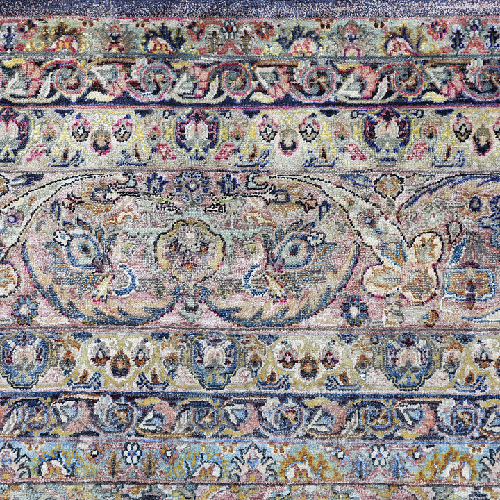 Multicolored Alchemy Transitional Silk Wool Blend Rug - 11'10" x 17'4"