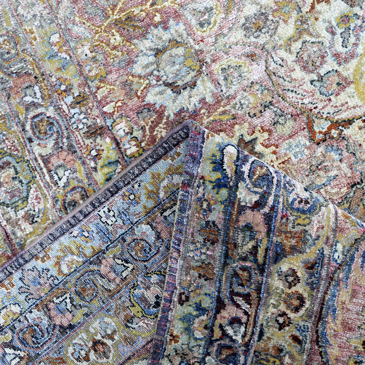 Multicolored Alchemy Transitional Silk Wool Blend Rug - 11'10" x 17'4"