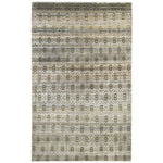 Brown Alchemy Transitional Silk Wool Blend Rug - 5'9" x 9'5"