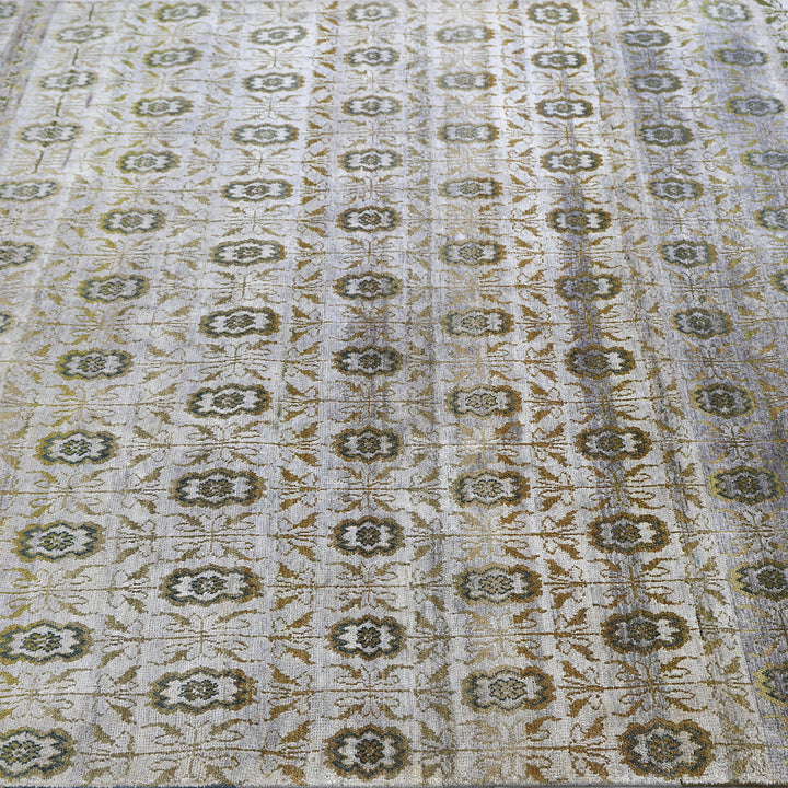 Brown Alchemy Transitional Silk Wool Blend Rug - 5'9" x 9'5"