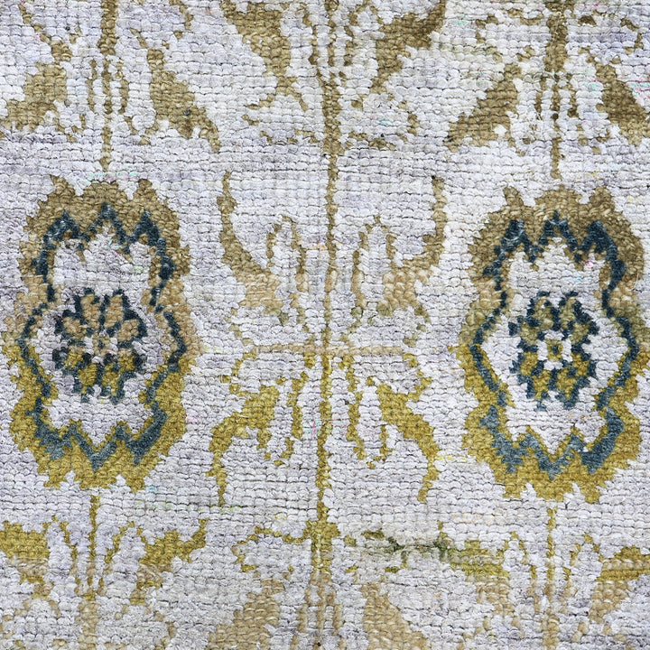 Brown Alchemy Transitional Silk Wool Blend Rug - 5'9" x 9'5"