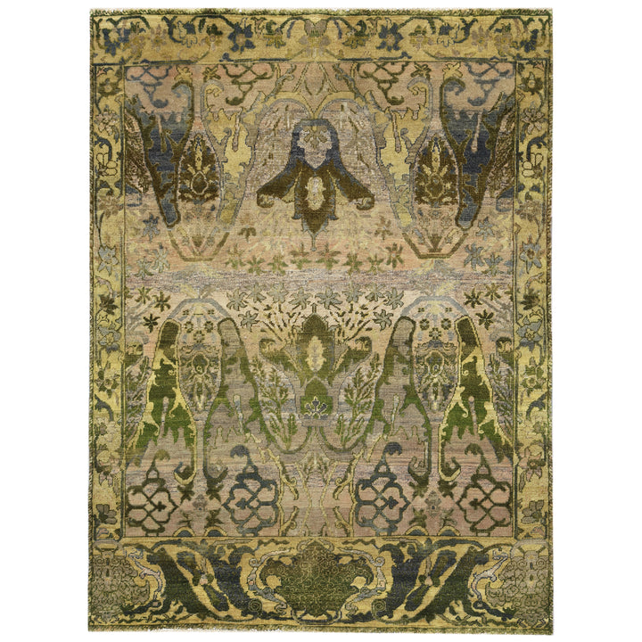 Green Alchemy Transitional Wool Rug - 5' x 6'9"