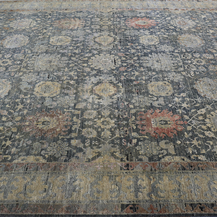 Blue Alchemy Transitional Silk Wool Blend Rug - 10' x 14'4"