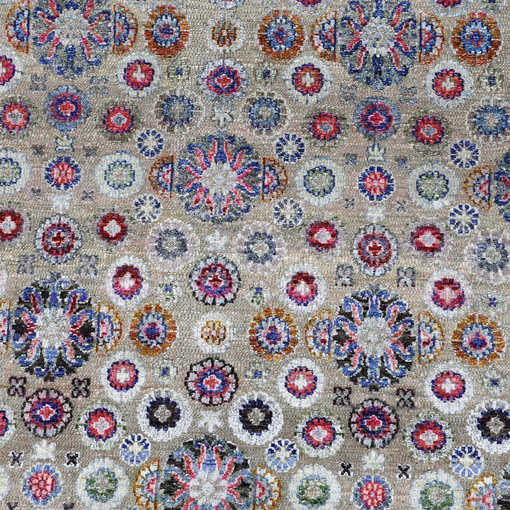 Multicolored Alchemy Transitional Silk Wool Blend Rug - 15'10" x 21'4"