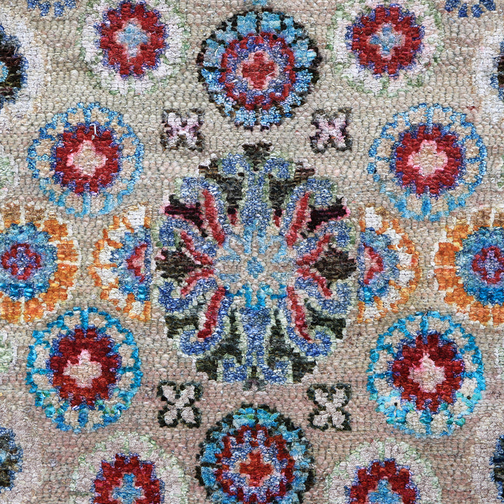 Multicolored Alchemy Transitional Silk Wool Blend Rug - 15'10" x 21'4"