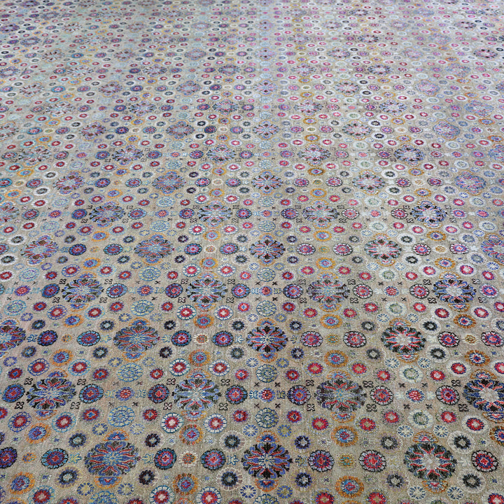 Multicolored Alchemy Transitional Silk Wool Blend Rug - 15'10" x 21'4"