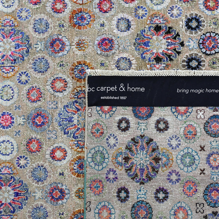 Multicolored Alchemy Transitional Silk Wool Blend Rug - 15'10" x 21'4"