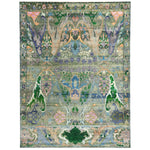 Green Alchemy Transitional Silk Rug - 8'11" x 12'