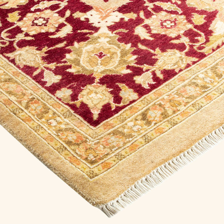 Yellow Traditional Wool Rug - 8'1" x 10'5"