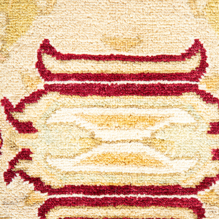 Yellow Traditional Wool Rug - 8'1" x 10'5"