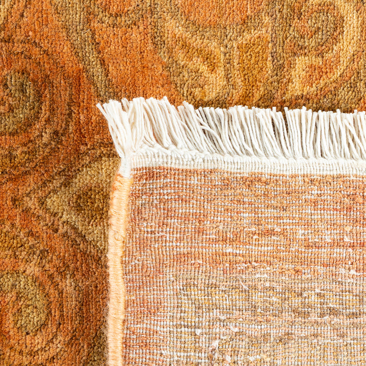 Pink Traditional Wool Rug - 9'4" x 12'1"