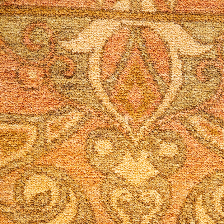 Pink Traditional Wool Rug - 9'4" x 12'1"