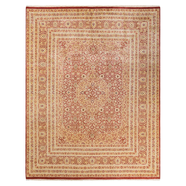 Orange Traditional Wool Rug - 8'3" x 10'5"
