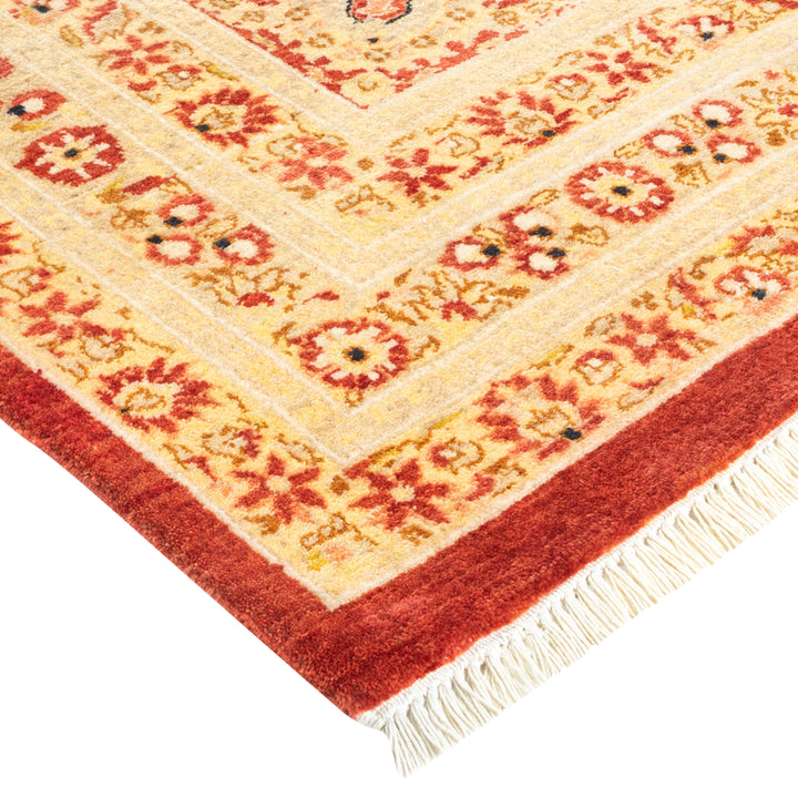 Orange Traditional Wool Rug - 8'3" x 10'5"