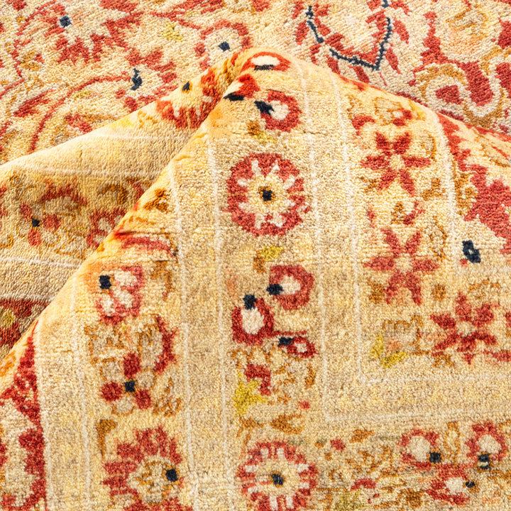 Orange Traditional Wool Rug - 8'3" x 10'5"