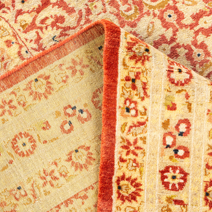 Orange Traditional Wool Rug - 8'3" x 10'5"
