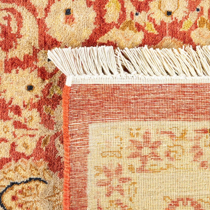 Orange Traditional Wool Rug - 8'3" x 10'5"