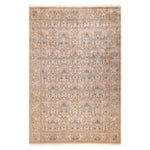 Ivory Traditional Wool Rug - 6'1" x 9'