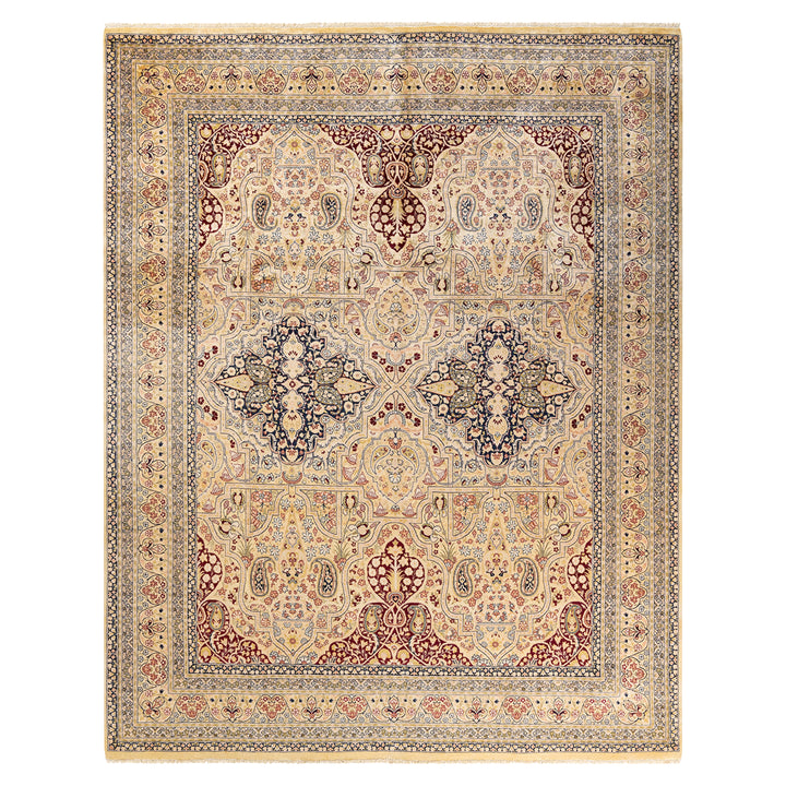 Ivory Traditional Wool Rug - 8'1" x 10'9"