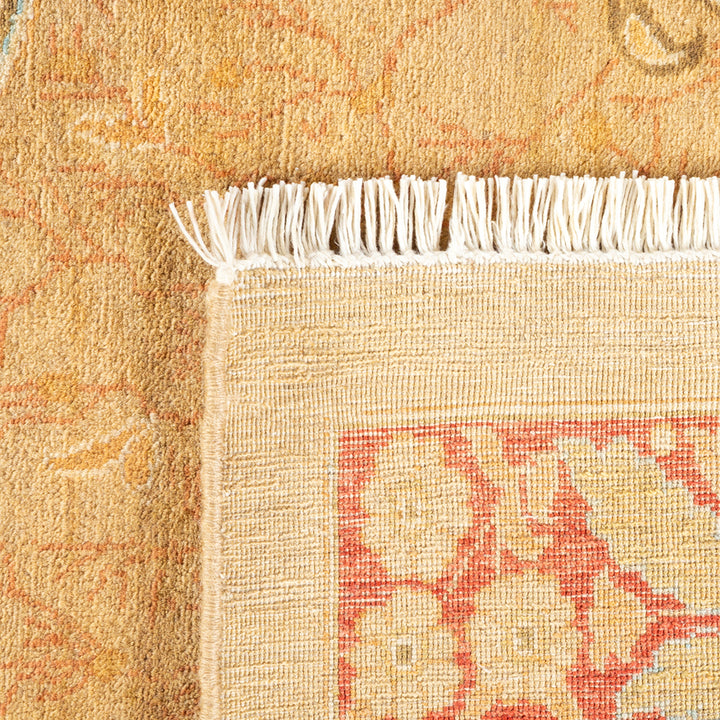 Yellow Traditional Wool Rug - 8'4" x 10'1"