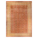 Orange Traditional Wool Rug - 12'2" x 17'4"