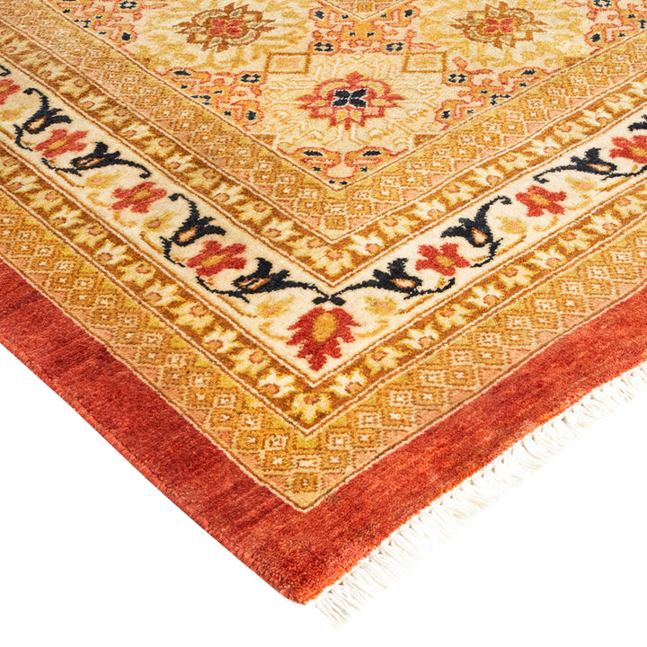 Orange Traditional Wool Rug - 12'2" x 17'4"