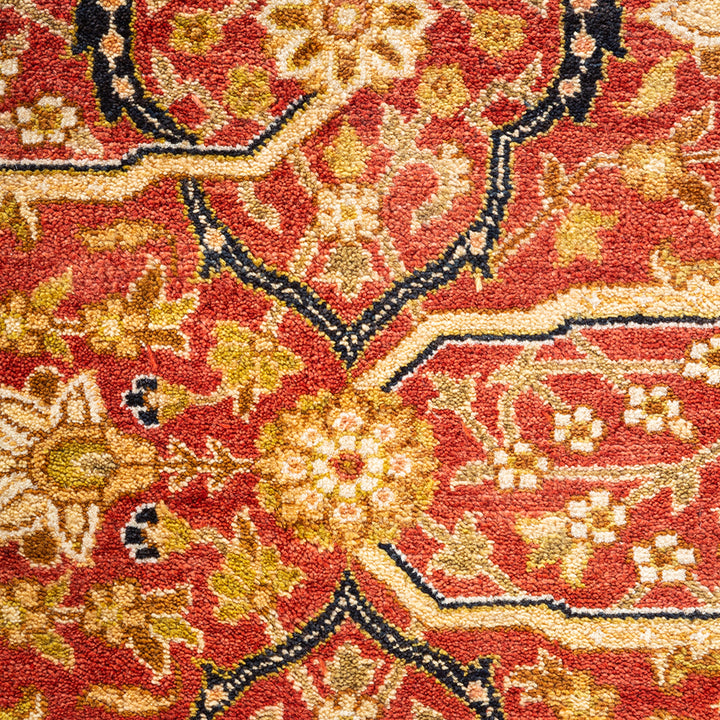 Orange Traditional Wool Rug - 12'2" x 17'4"