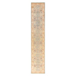 Light Blue Traditional Wool Runner - 2'7" x 13'9"