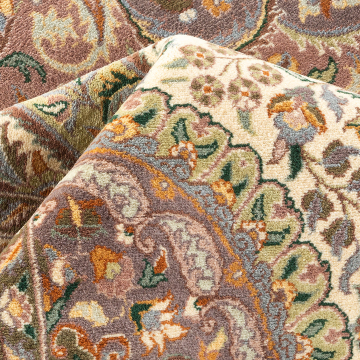 Beige Traditional Wool Rug - 12' x 17'9"