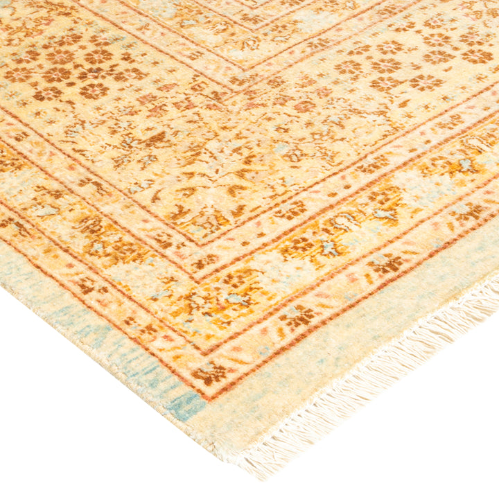 Light Blue Traditional Wool Rug - 8'1" x 10'