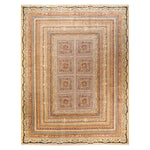 Yellow Traditional Wool Rug - 9'1" x 12'3"