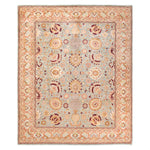 Light Blue Traditional Wool Rug - 8'2" x 9'10"