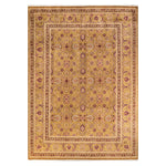 Yellow Traditional Wool Rug - 9'1" x 13'